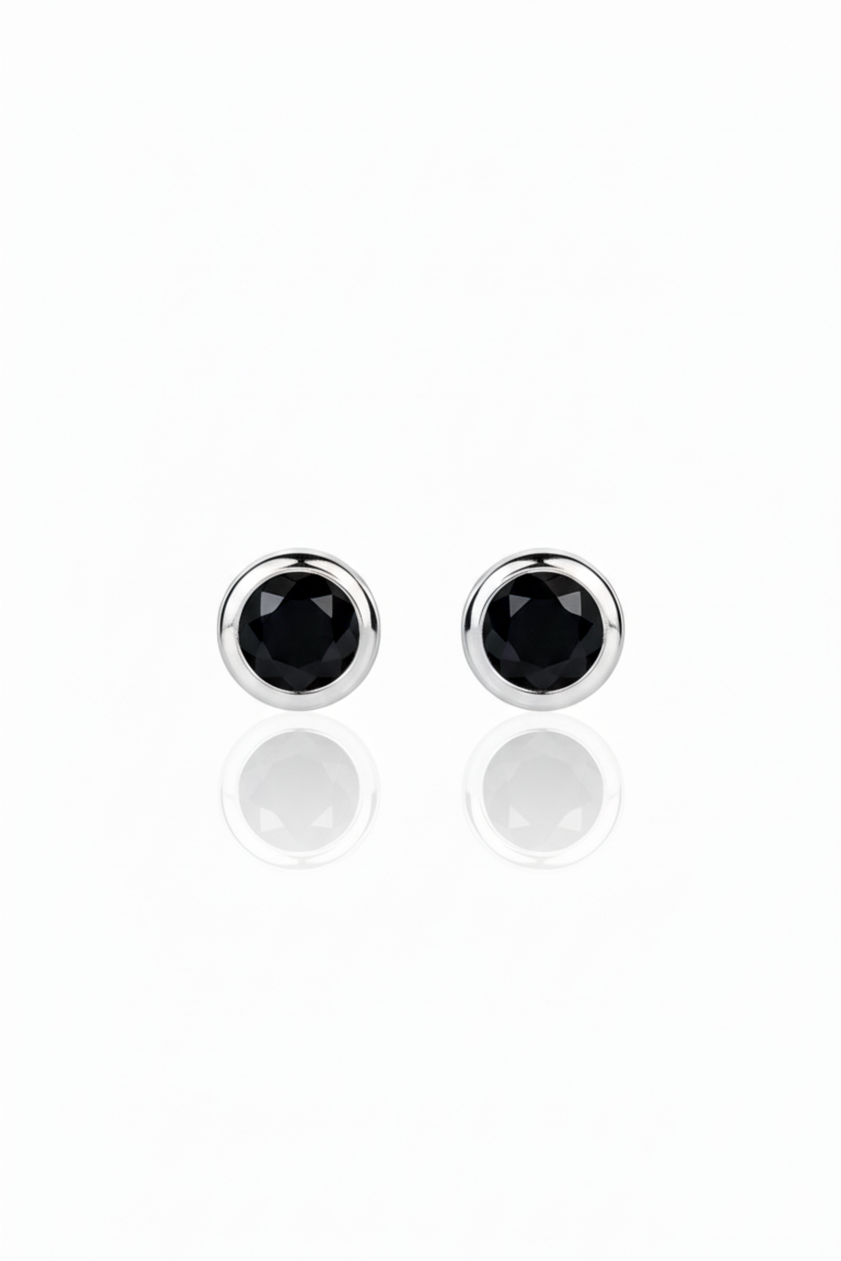 Broquel Círculo Zirconia Negro