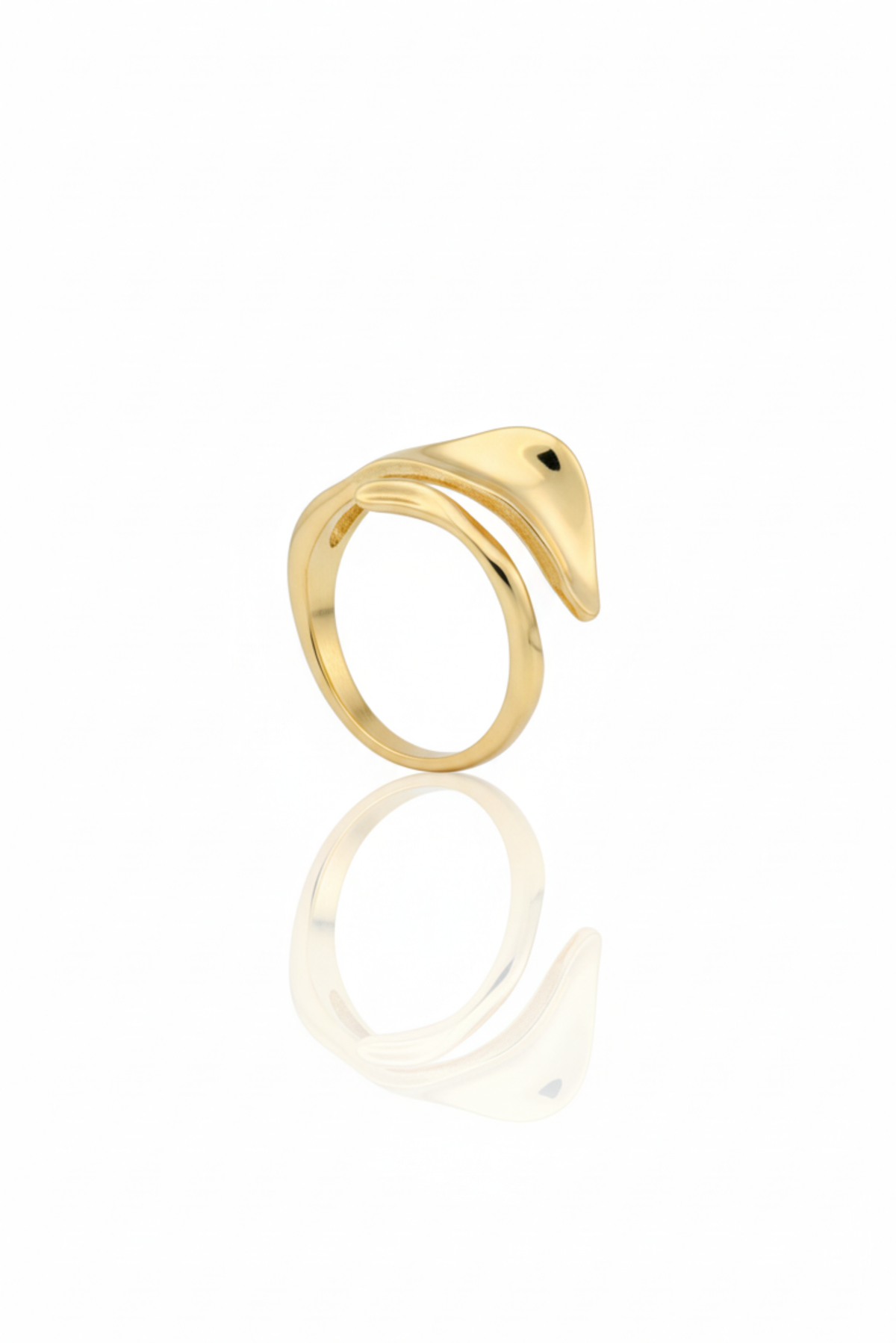 Anillo Dorado de Hoja