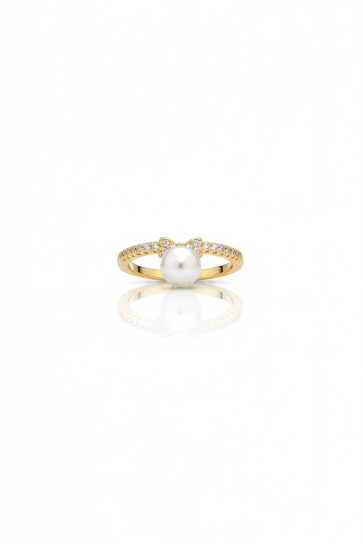 Anillo Moño con Perla