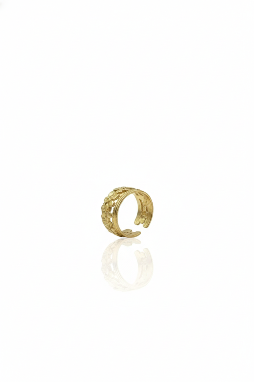 Anillo Dorado Mariposas