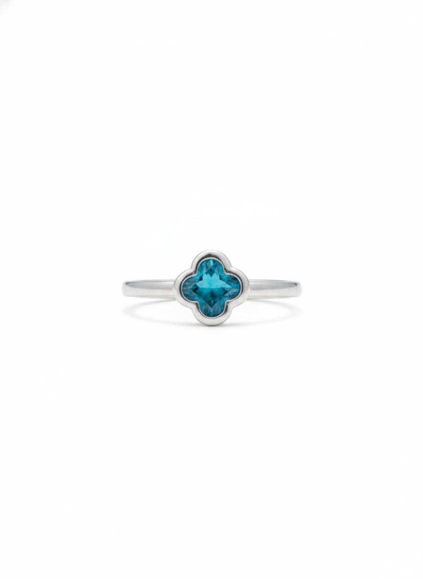 Anillo Turquesa Trébol