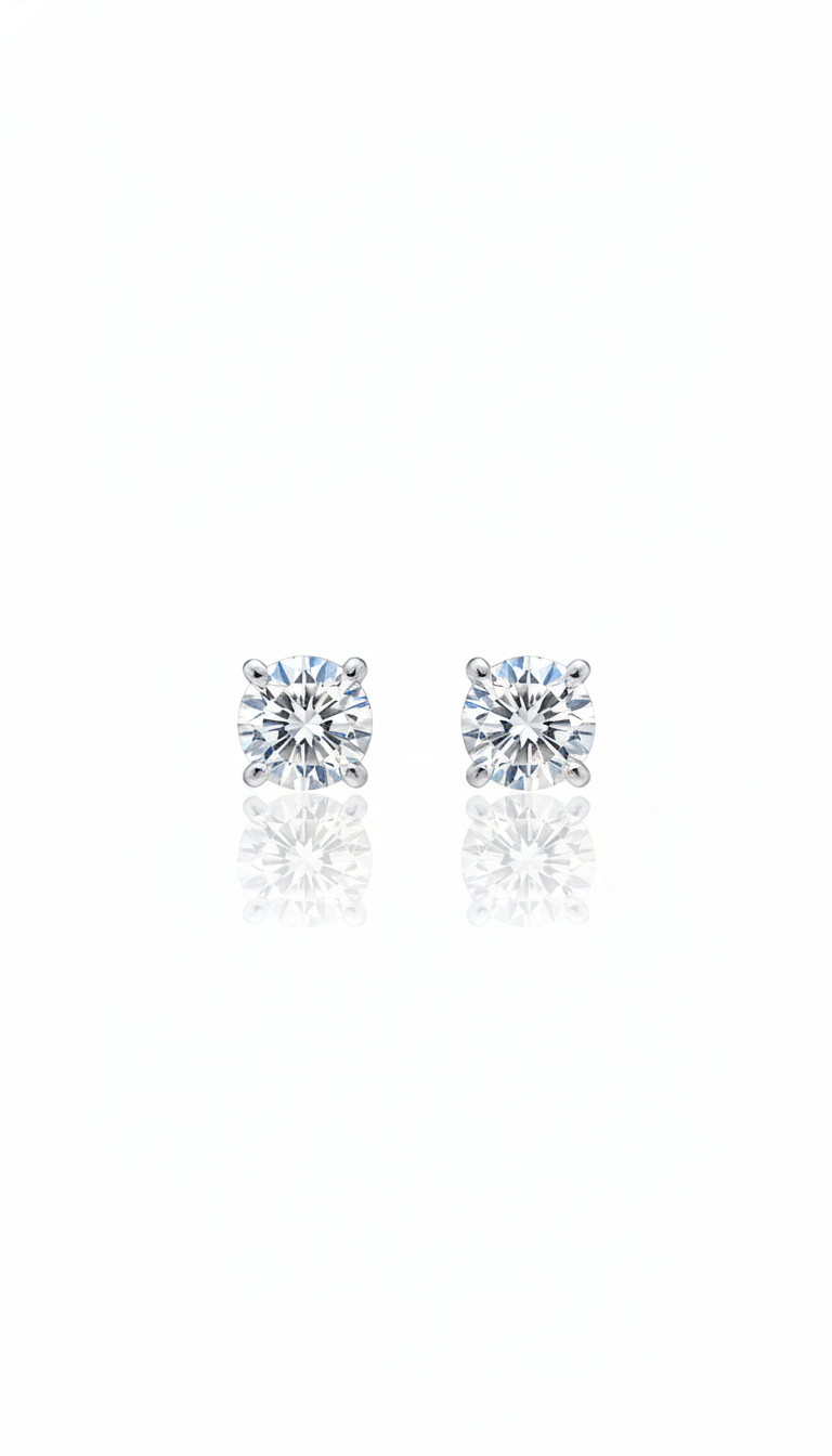 Aretes Blanco Zirconia